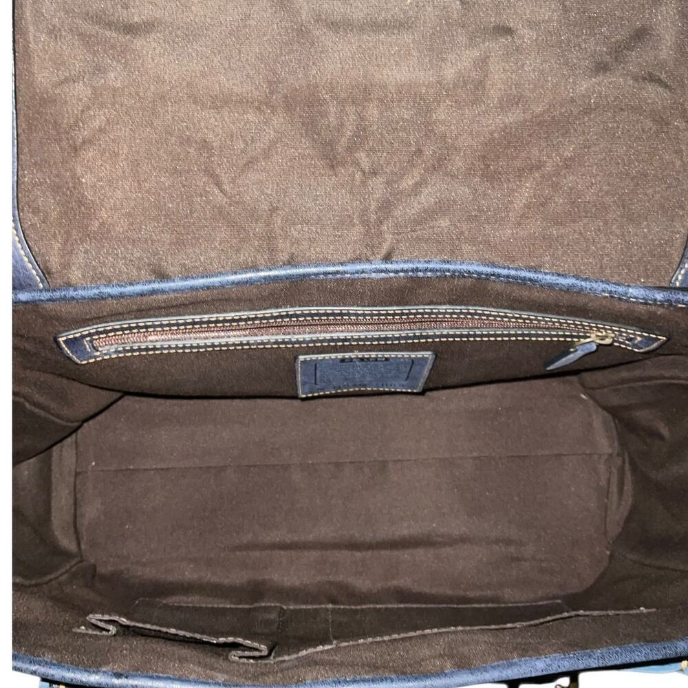 Vintage Coach Special Edition Fall 2004 Signature Leather Carryall Flap Satchel - Picture 10 of 16